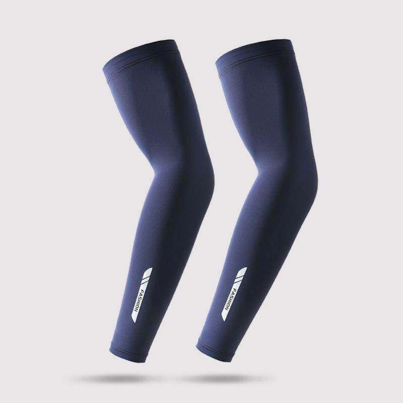 冰丝腿套男士夏季防晒袖套骑行护腿部钓鱼腿裤袜跑步护膝脚套女