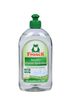 德国进口Frosch 母婴维他命洗果蔬洗餐具洗洁精不伤手低敏