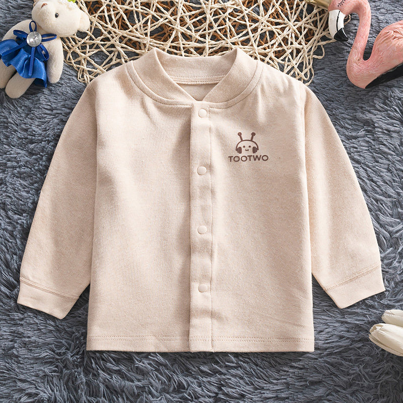 春秋婴乐岛宝宝彩棉开衫上衣纯棉内衣男女婴儿童加厚打底秋衣睡衣,童装/婴儿装/亲子装,保暖上装,淘宝优惠券,粉丝福利购,淘宝优惠卷