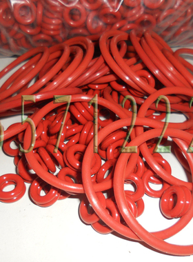 内径112/115/118/122/125/128*3.55红色硅耐胶高温防水O型密封圈