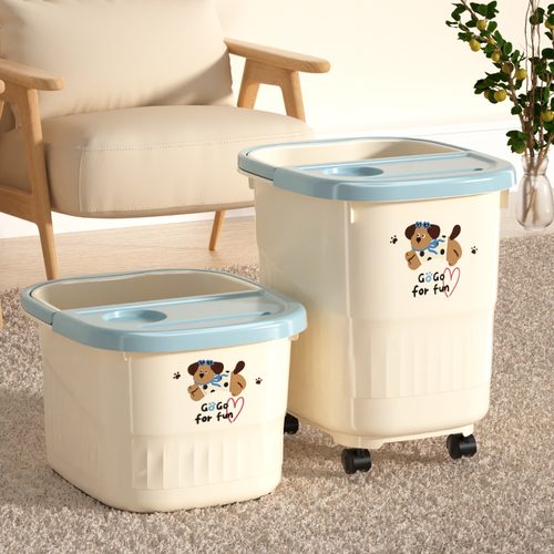 【带轮带盖】免提水泡脚桶加高款