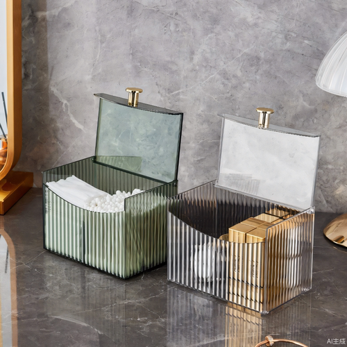 化妆品收纳盒桌面轻奢透明