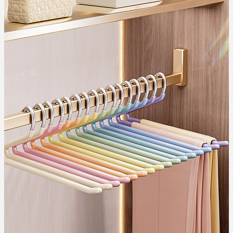 鹅型裤架家用痕收纳衣柜内置