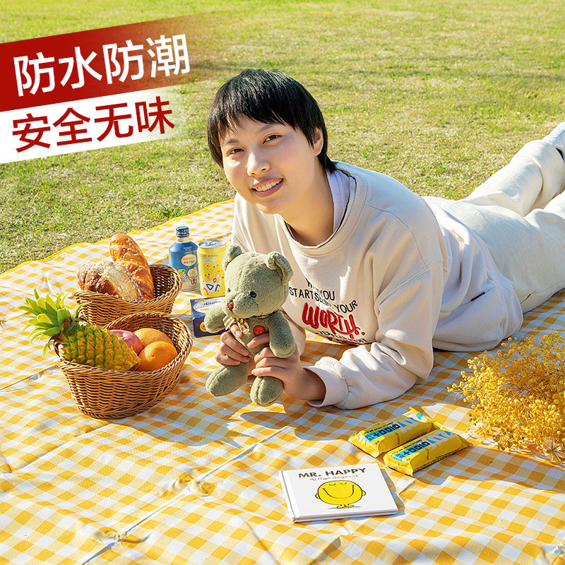 居家家野餐垫防水加厚便携春游野炊野餐坐垫便携式可折叠防水地垫