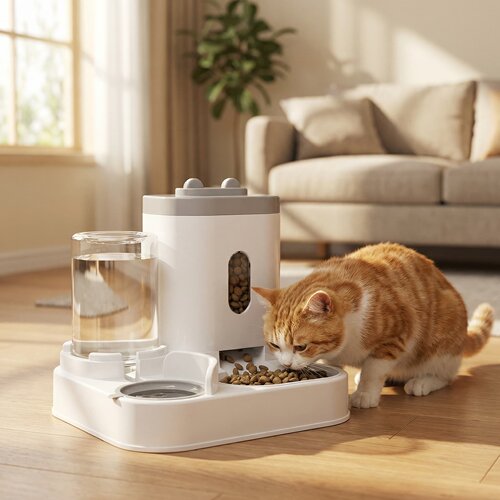新款自动猫咪喂食器狗碗宠物碗