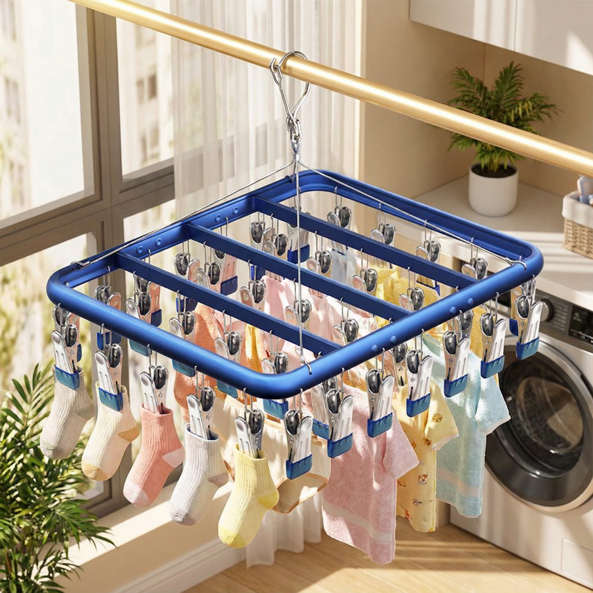 铝合金袜子晾晒架晾衣架阳台家用