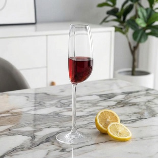 创意半杯酒杯玻璃杯高级感酒吧葡萄酒鸡尾酒高脚杯鸡尾酒杯红酒杯