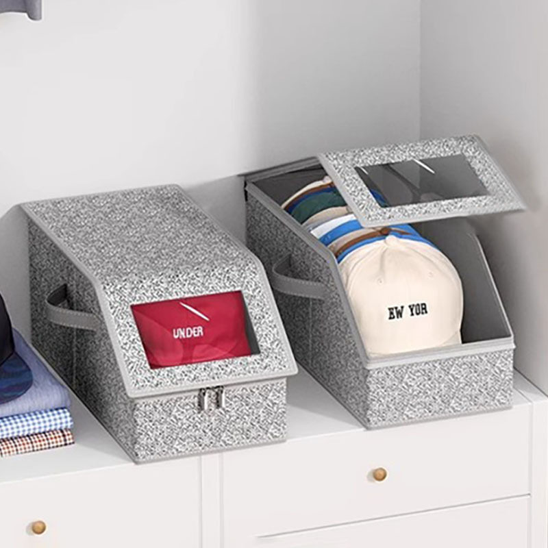 居家家大容量棒球帽储物盒帽子防尘收纳盒多用途带拉链盖储物盒子,收纳整理,其他收纳,淘宝优惠券,粉丝福利购,淘宝优惠卷