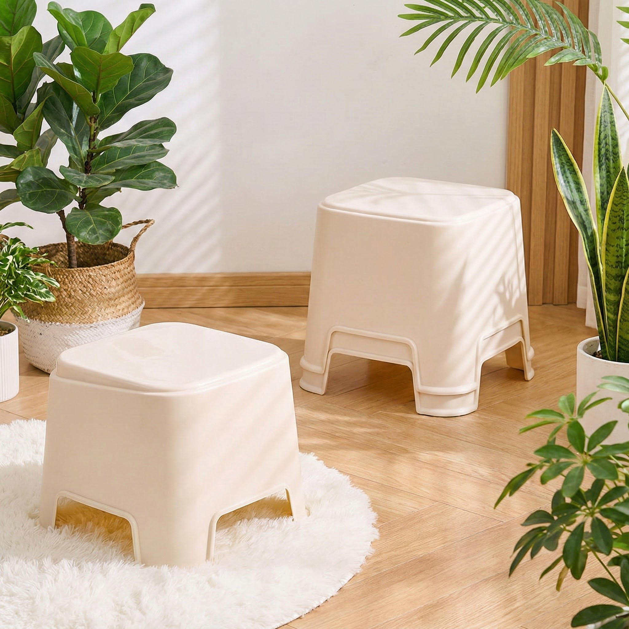 日式家用矮凳小板凳儿童塑料客厅换鞋凳浴室洗澡凳小凳子简约白色,住宅家具,其它凳子,淘宝优惠券,粉丝福利购,淘宝优惠卷