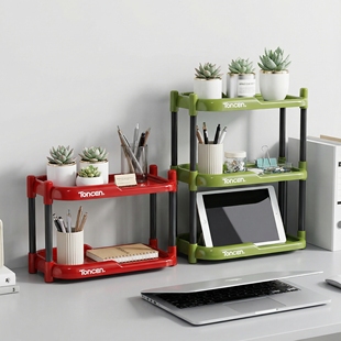 桌面置物架办公室家用大容量收纳架客厅厨房零食多层多功能储物架