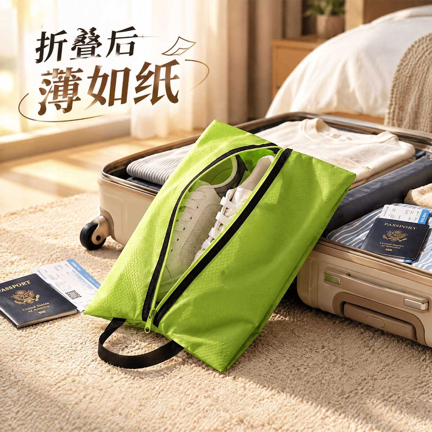 旅行鞋子收纳包折叠轻便省空间防水鞋袋运动鞋球鞋收纳包收纳袋