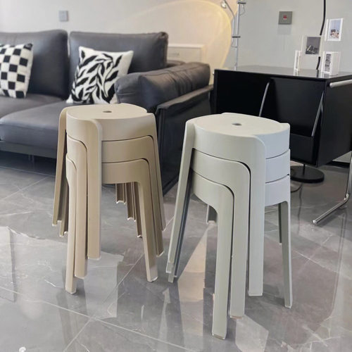 特厚旋风家用高脚可叠放凳子