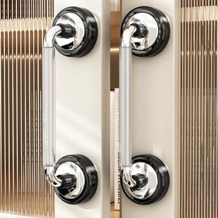 吸盘门把手免打孔强力淋浴房厨房移门玻璃门柜门冰箱拉手开门家用