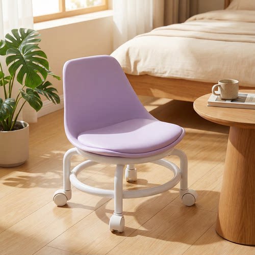 小凳子滑轮矮凳带万向轮儿童家用