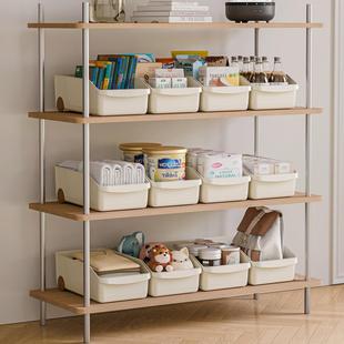 到手四个橱柜收纳盒带滑轮零食收纳筐水果蔬菜储物盒 直播专享