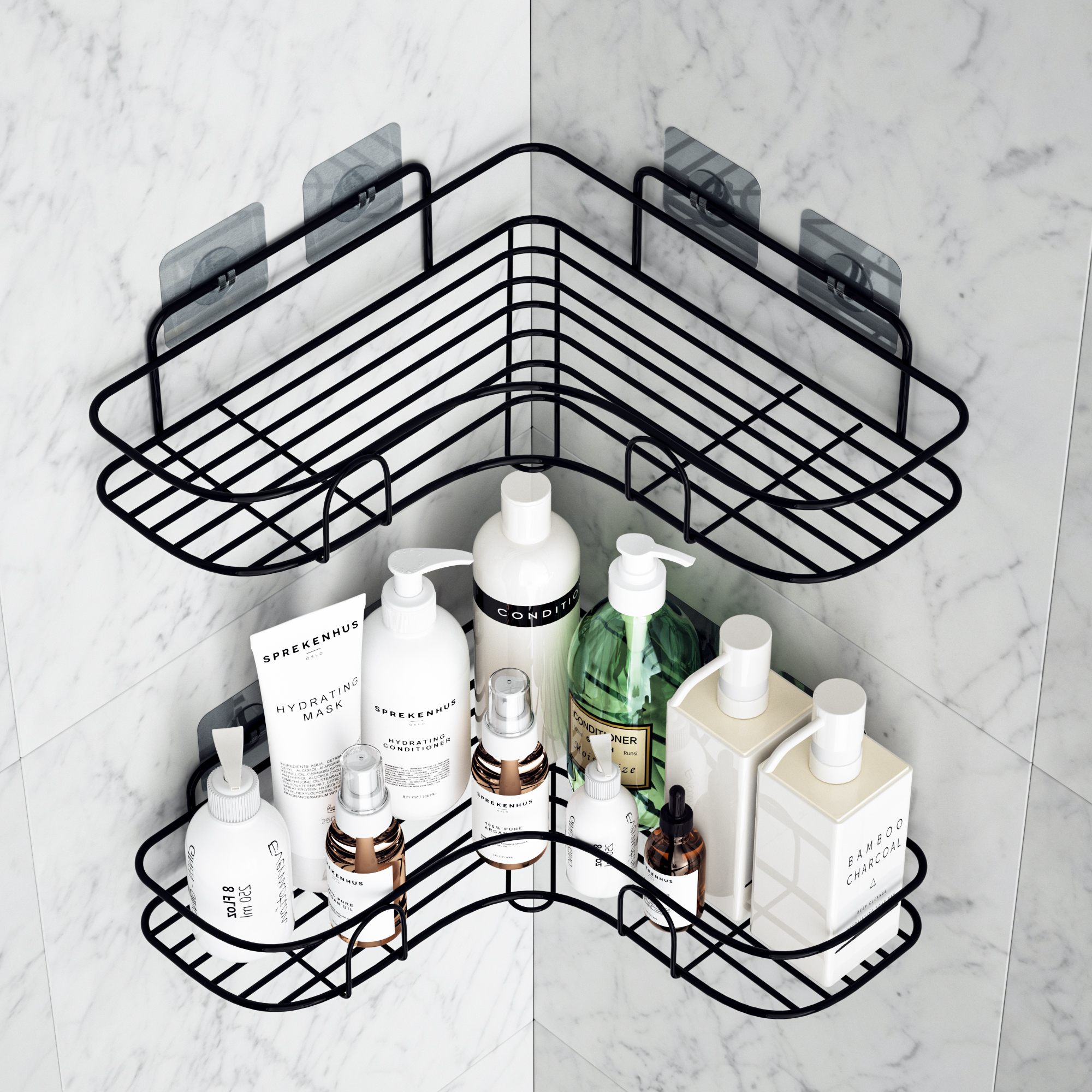 免打孔浴室置物架壁挂收纳架