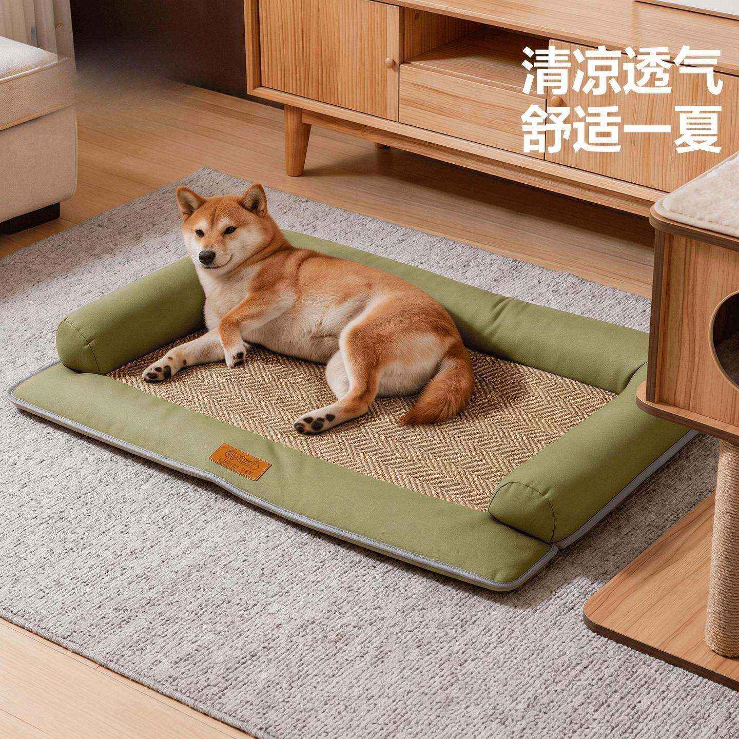 狗窝夏季凉感睡垫四季超大号猫窝宠物垫子猫狗用品多场景通用舒适