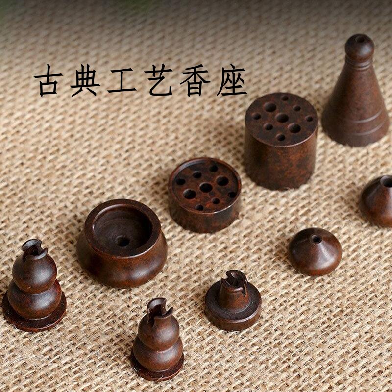 苏工黄铜香插古典工艺九孔藏香图片