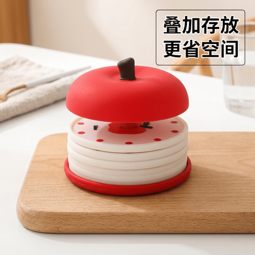 小套装硅胶垫咖啡杯茶杯防烫垫