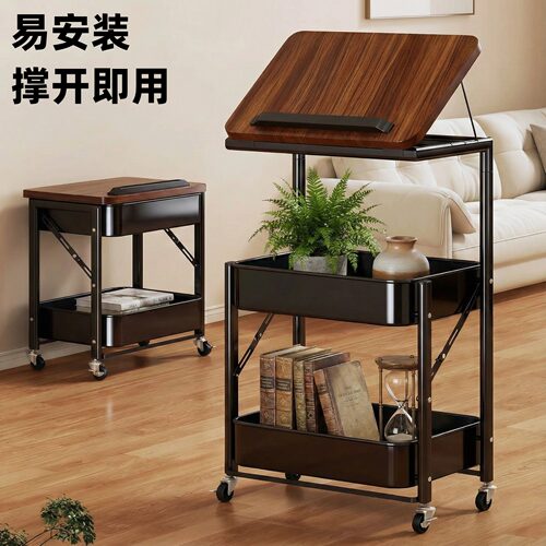 中古小推车置物架落地可折叠零食