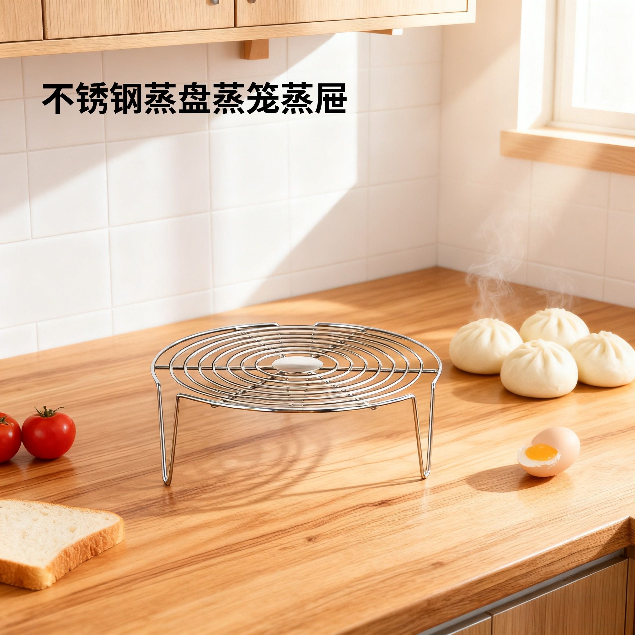不锈钢蒸架家用蒸小笼包蒸笼架子厨房多功能电饭煲蒸格蒸屉支架子,厨房/烹饪用具,蒸格/蒸片/蒸架,淘宝优惠券,粉丝福利购,淘宝优惠卷
