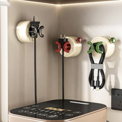 吸盘插头固定器强承重壁挂式厨房