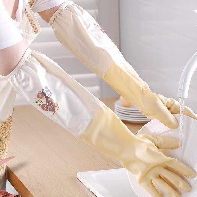 家用洗碗手套橡胶耐用加厚保暖