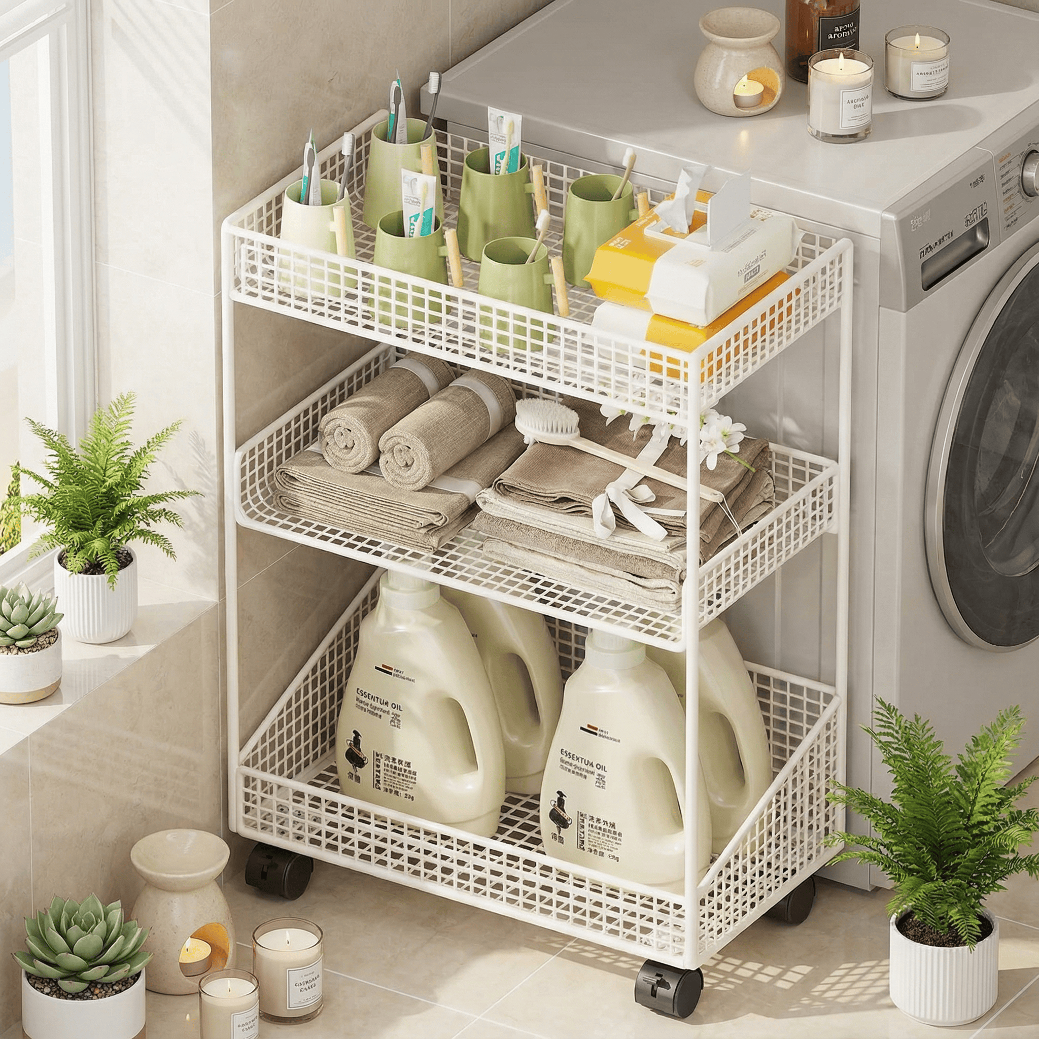 卫生间置物架浴室多层洗衣液置物架厕所阳台可移动多功能收纳家用,家庭/个人清洁工具,浴室角架/置物架,淘宝优惠券,粉丝福利购,淘宝优惠卷