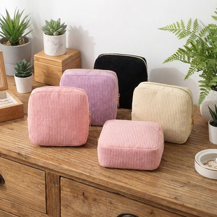 收纳包事卫生棉姨妈包灯芯绒多功能包月巾小包加厚卫生巾收纳家用