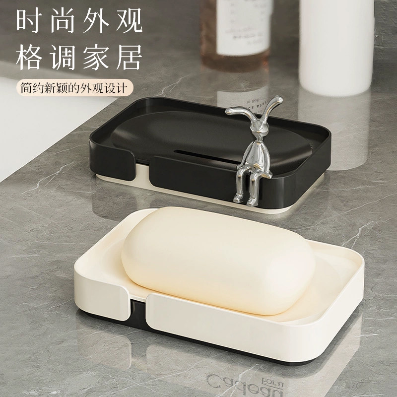 居家家肥皂盒家用卫生间香皂置物架 ins风加厚双层台面沥水香皂盒,家庭/个人清洁工具,皂盒,淘宝优惠券,粉丝福利购,淘宝优惠卷