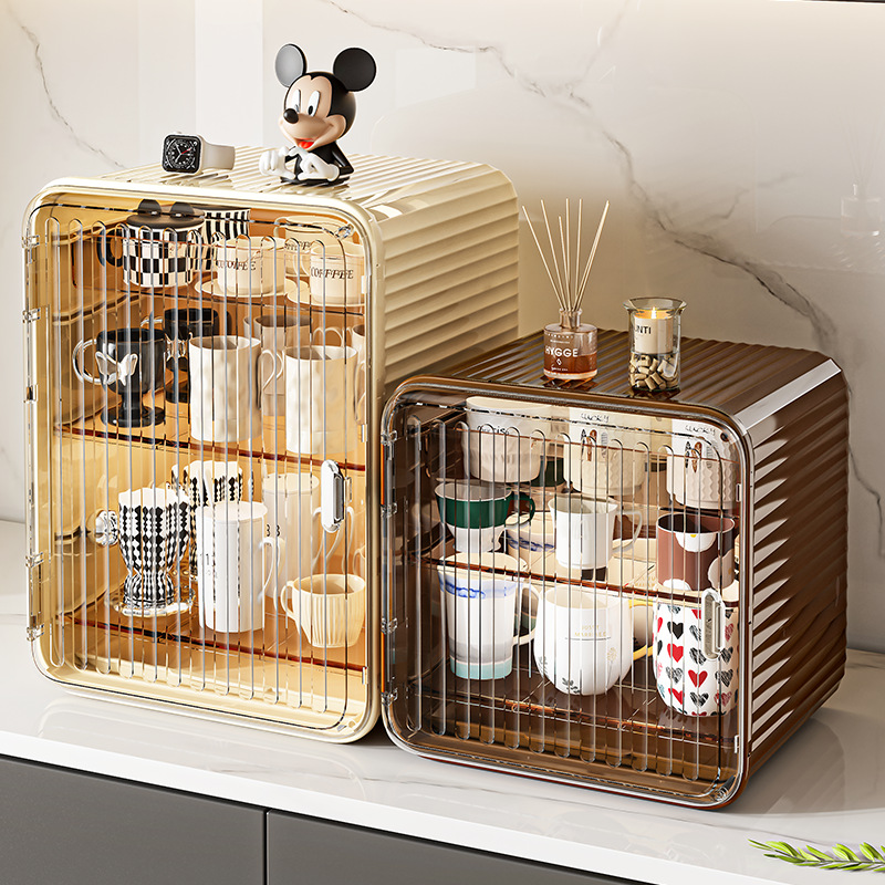 防尘杯架沥水轻奢多层水杯茶具