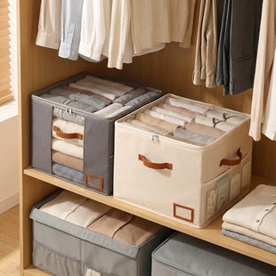 透明可视鞋 子收纳盒格大容量整理盒牛津布艺内衣收纳移动方便家用