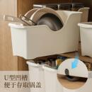 厨房橱柜收纳盒带滑轮冰箱桌面厨具置物整理架 三个装 直播专享