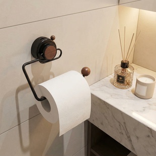 吸盘纸巾架家用免打孔壁挂式 卷纸架创意卫生间厕纸卫生纸置物架子