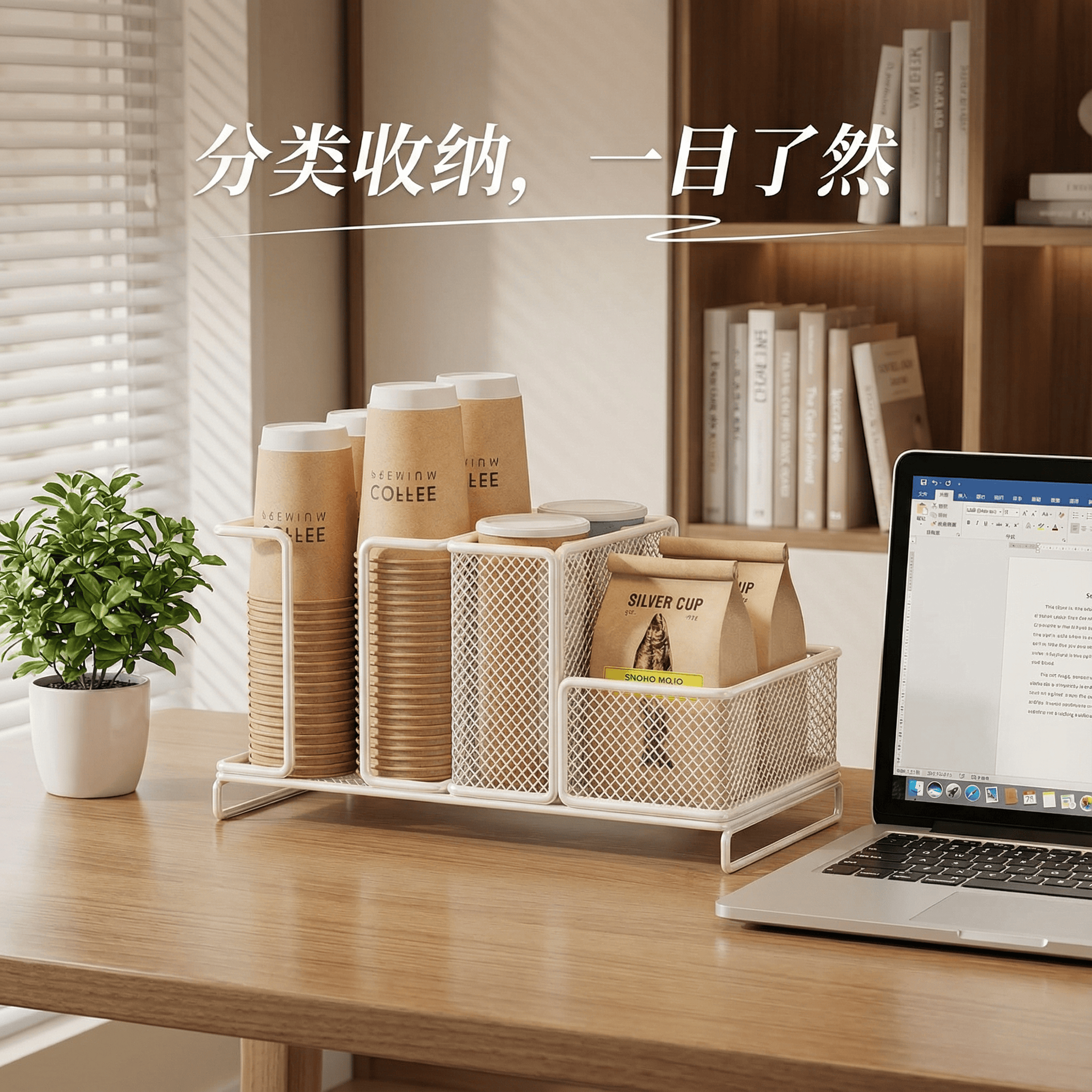 一次性杯子置物架纸杯架水杯取杯器桌面放奶茶杯盖咖啡杯子收纳盒,收纳整理,整理架/置物架/收纳架,淘宝优惠券,粉丝福利购,淘宝优惠卷