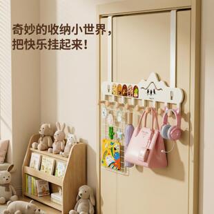 挂衣架墙上门后挂衣钩卧室打孔承重进门粘贴衣服收纳衣帽钩挂钩子