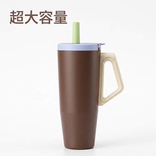 巨霸吸管保温杯女高颜值大