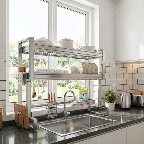 不锈钢厨房水槽置物架多功能洗碗