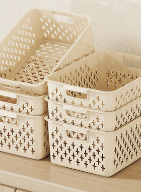 厨房收纳盒锅盖架置物架塑料锅具收纳架橱柜收纳盒收纳筐储物架子