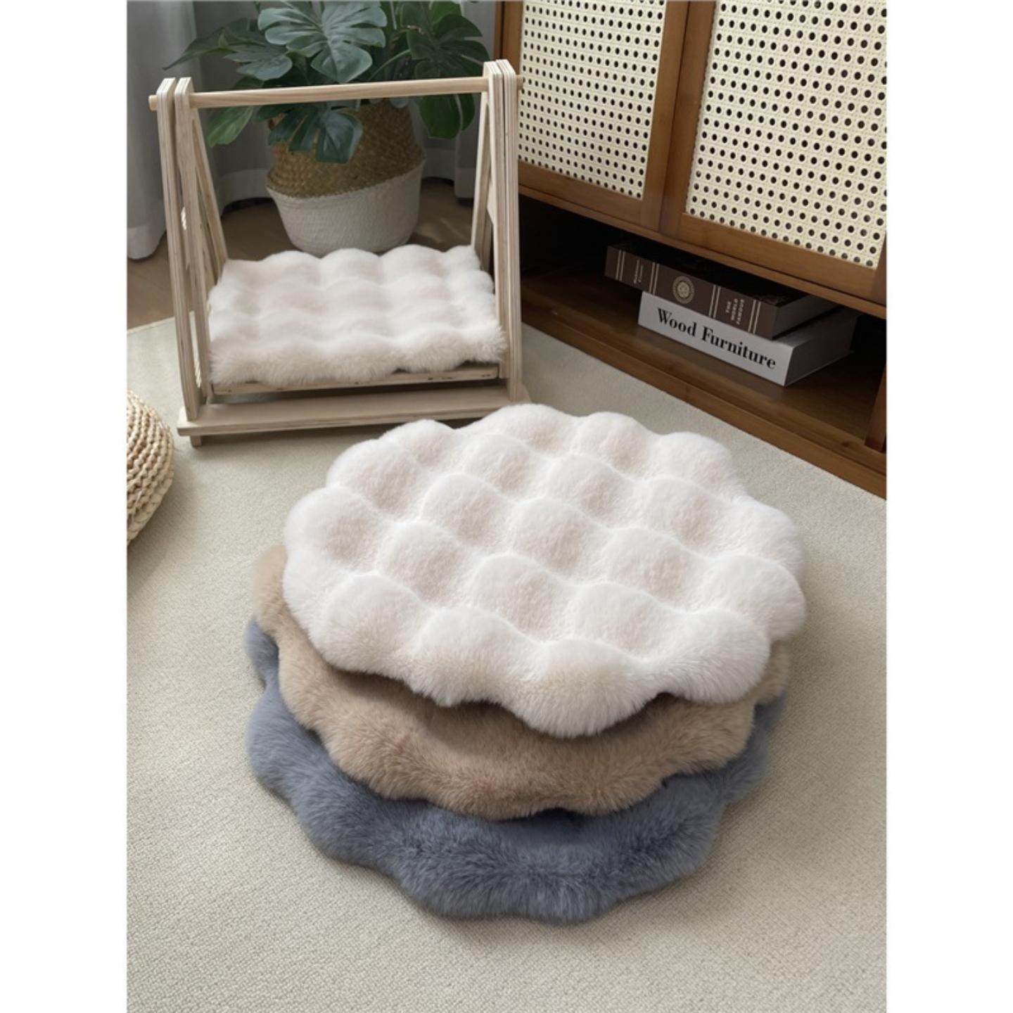 猫咪睡觉垫猫窝垫子兔毛绒圆形狗窝搭配毯子秋冬保暖坐垫宠物用品,居家布艺,蒲团,淘宝优惠券,粉丝福利购,淘宝优惠卷