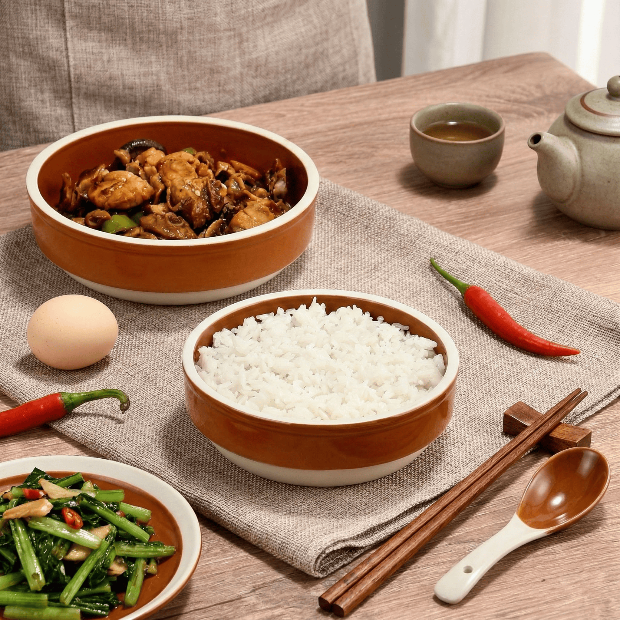 蒸蛋碗老式紫砂土复古耐高温陶瓷碗饭店蒸饭钵仔碗梅菜扣肉专用碗