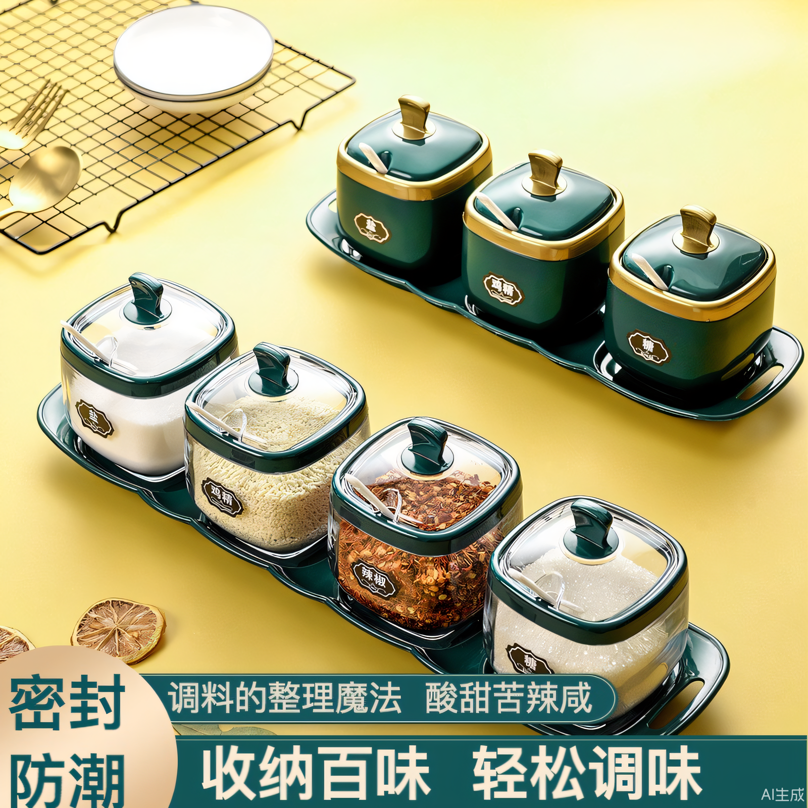 厨房调味罐塑料调料盒