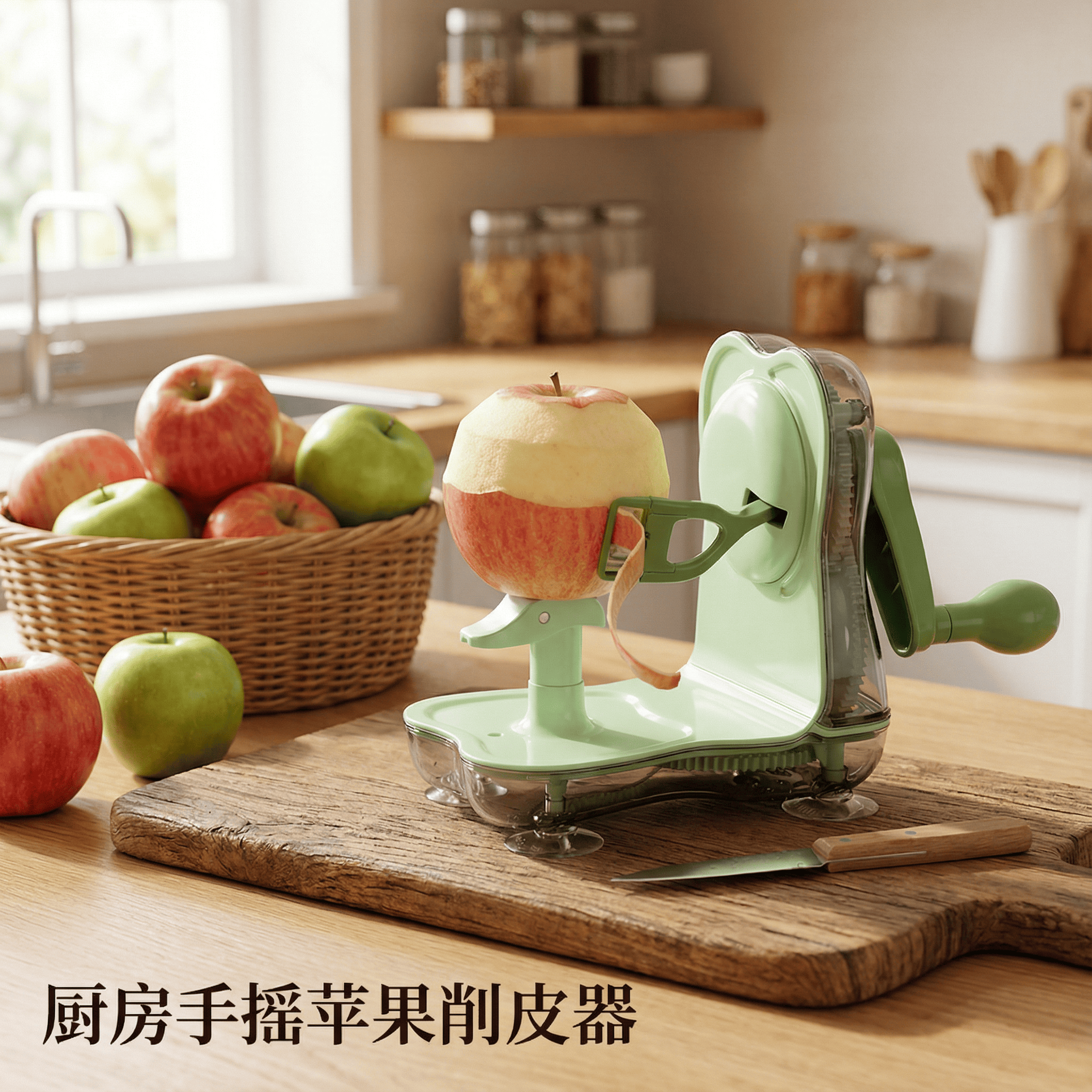 快速手摇削皮器家用雪梨去皮器二合一水果分割器多功能削皮刀家用,厨房/烹饪用具,水果削皮器,淘宝优惠券,粉丝福利购,淘宝优惠卷