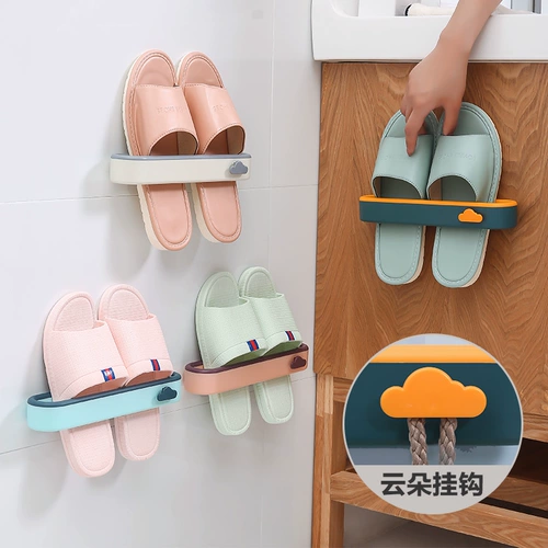 Домашняя туалетная настенная стена -Стойка для хранения обуви для ванной