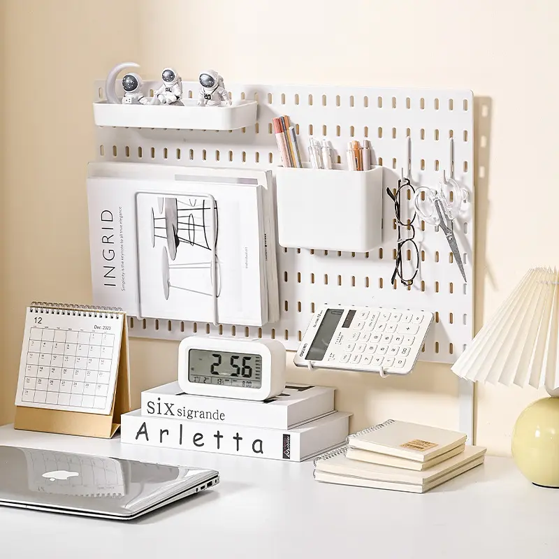 洞洞板桌面办公家用学习桌书桌宿舍立式收纳桌上置物架配件电脑桌,收纳整理,收纳洞洞板,淘宝优惠券,粉丝福利购,淘宝优惠卷