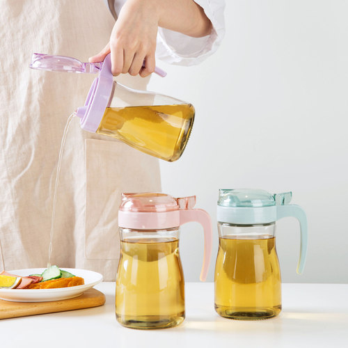 居家家厨房小号玻璃油壶防漏油罐