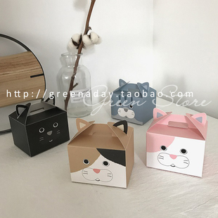 橘猫礼物盒苹果盒蛋糕曲奇盒 house green