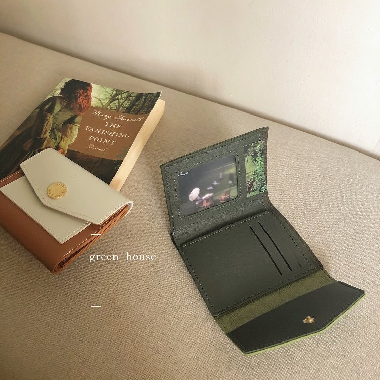 greenhouseins拼色信封钱包