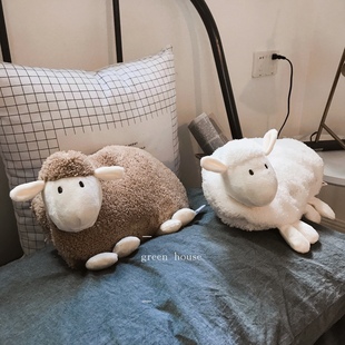 少女心可拆洗小羊可插手充电热水袋暖手宝暖脚宝 house green
