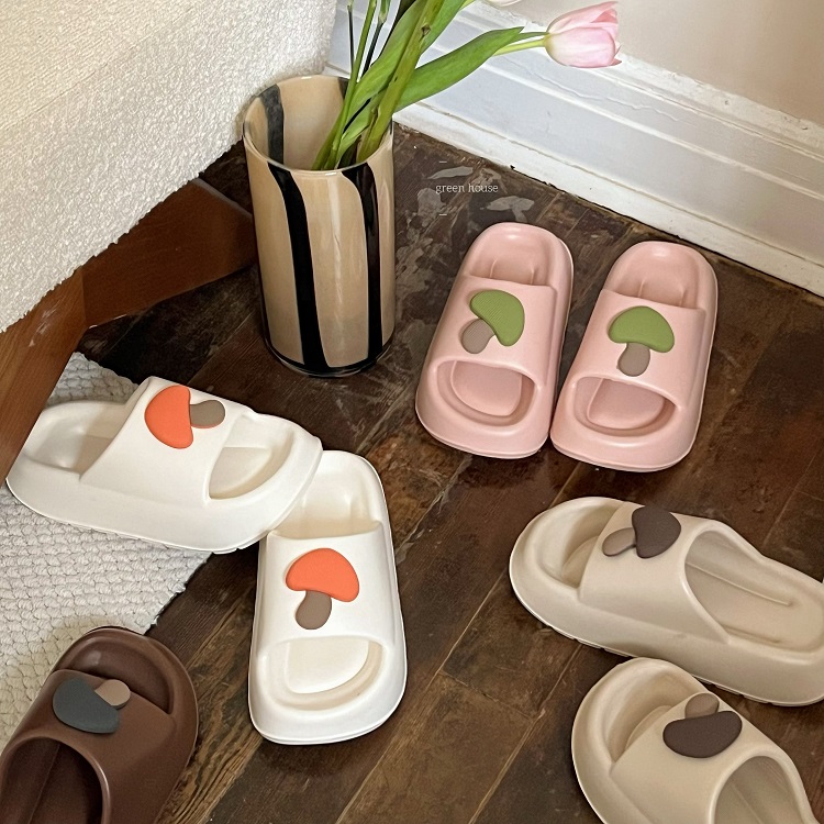 green house * 出口订单夏季绿野仙踪蘑菇家居拖鞋厚底外穿防滑